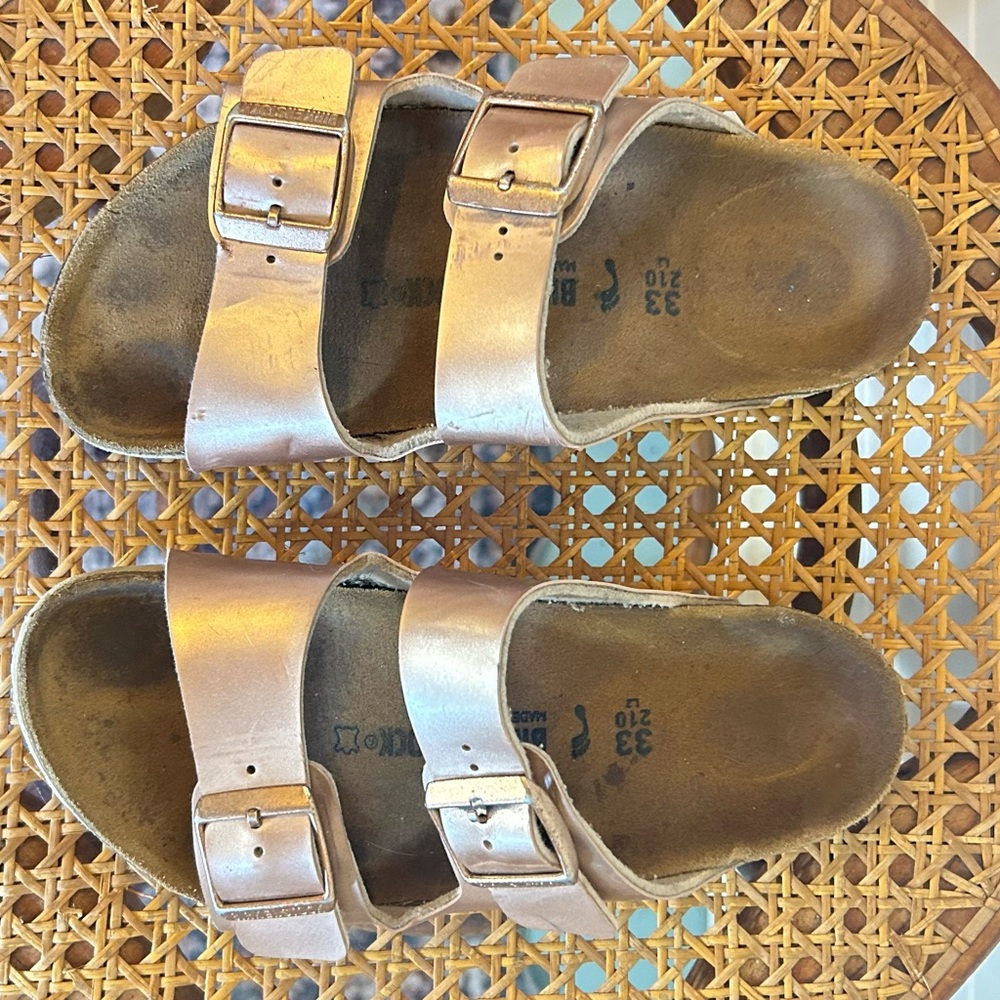 Birkenstock Kids Gold Arizona Sandals